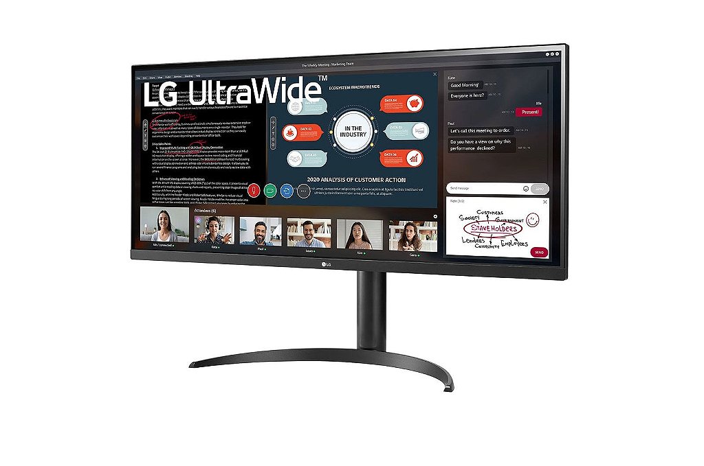 Detalhes de Monitor UltraWide LG 34'' IPS FHD AMD FreeSync -  34WP550-B