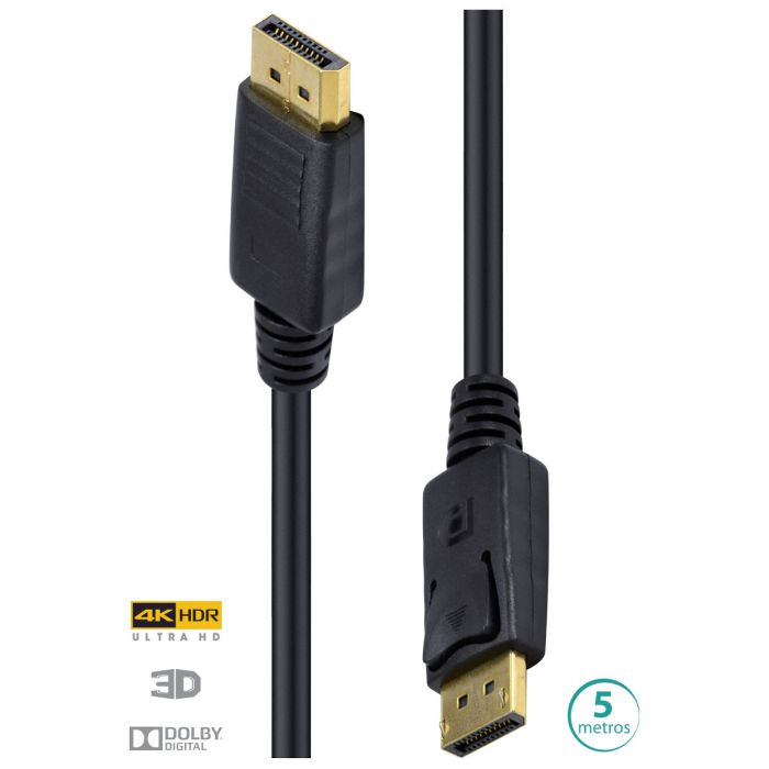 Cabo DisplayPort 1.3V 120HZ Ultra HD 4K 5 Metros - DP13-5