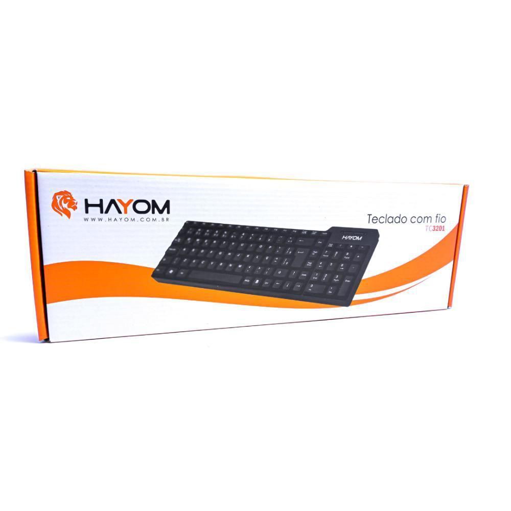 Detalhes de Teclado Básico Ergonômico Hayom Usb - Tc3201