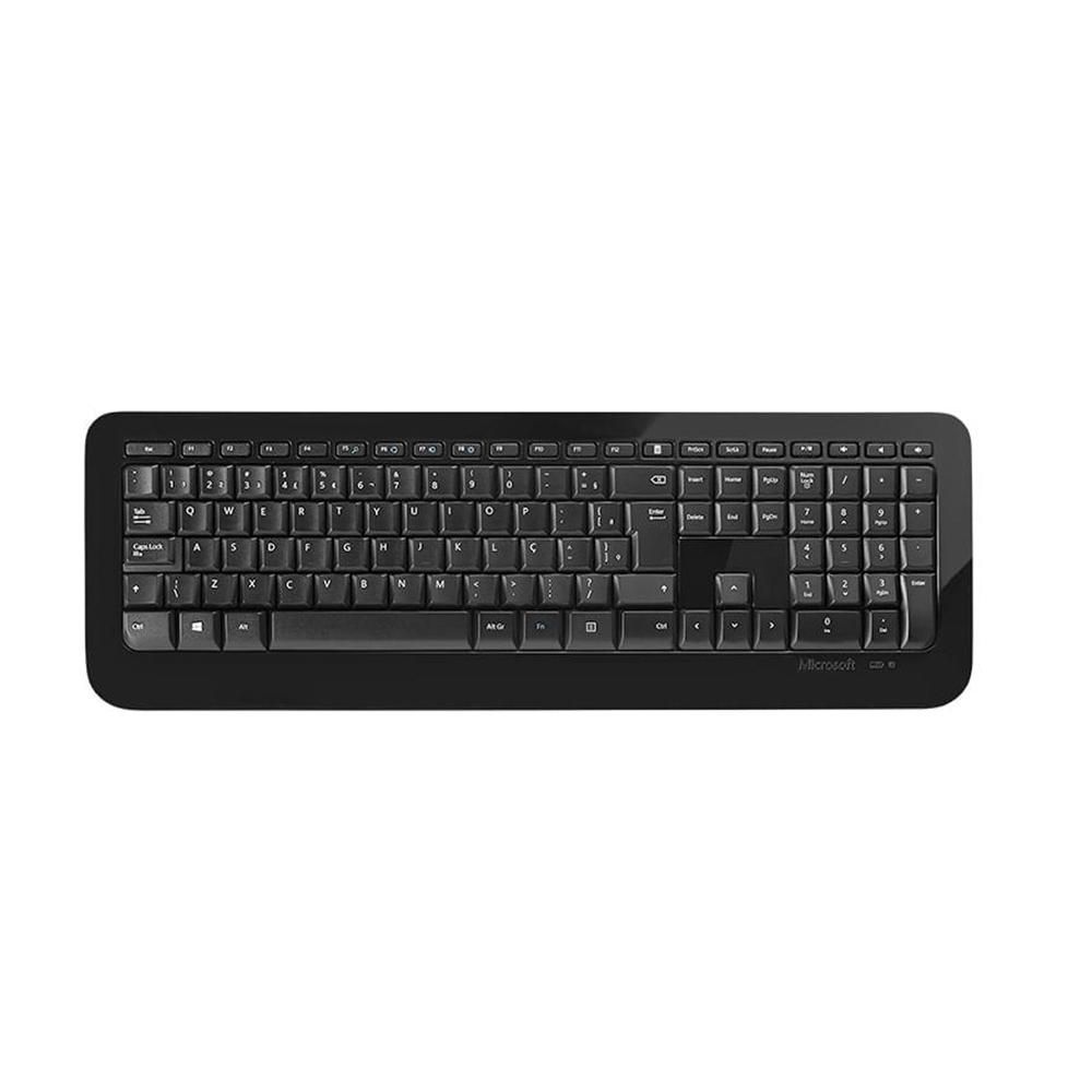Teclado Microsoft Wireless Keyboard 850 Sem Fio USB Preto
