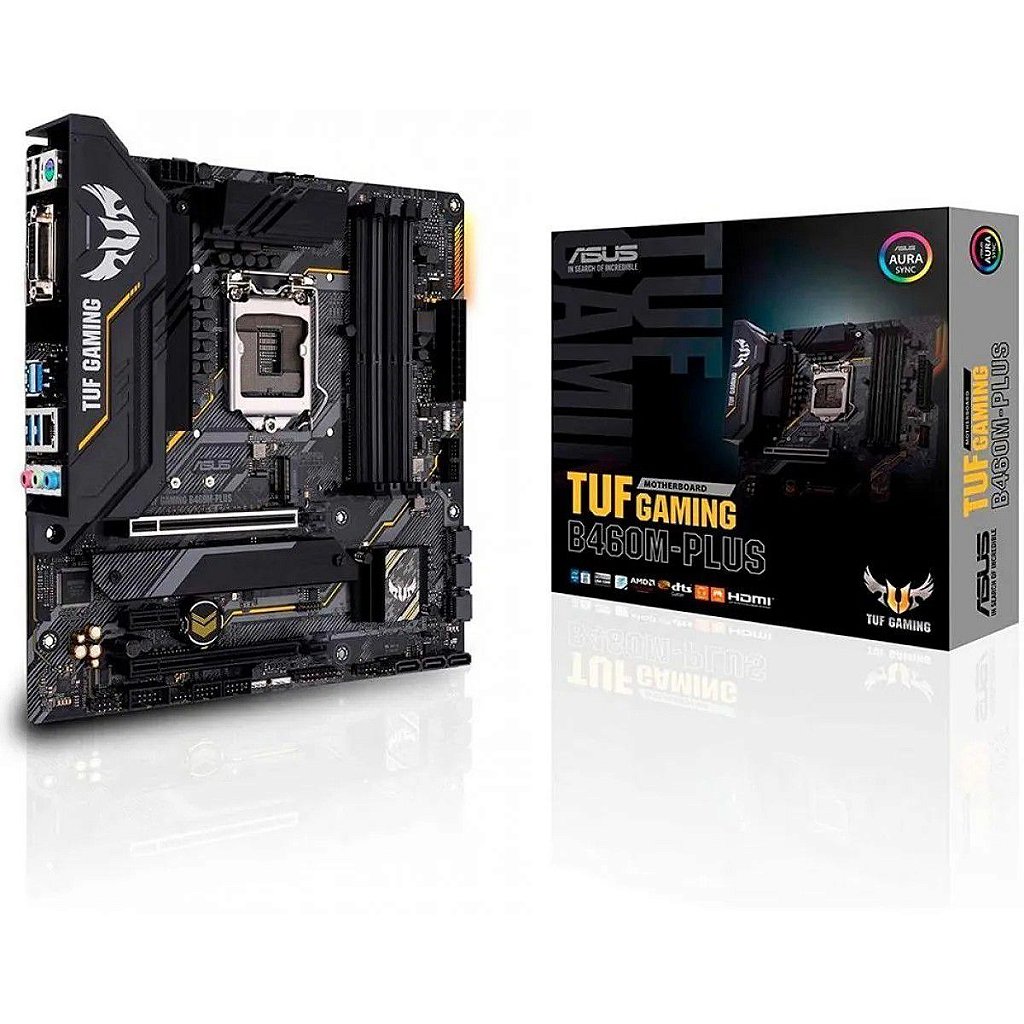 Placa mãe Asus TUF Gaming B460M Plus Chipset B460 Intel LGA 1200 mATX DDR4