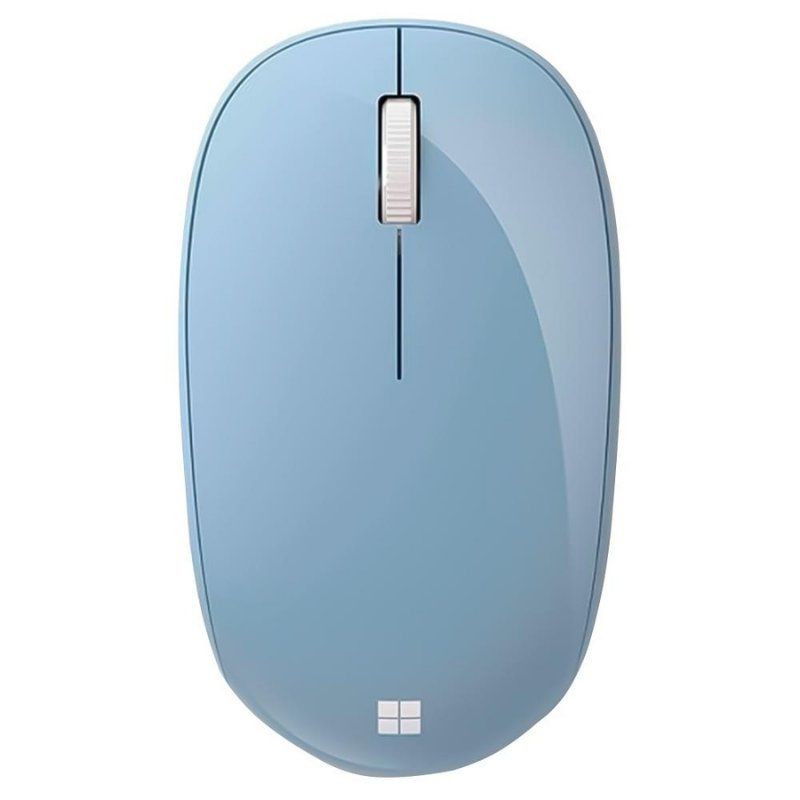 Detalhes de Mouse Office Microsoft S/ Fio Bluetooth Azul Pastel RJN00054