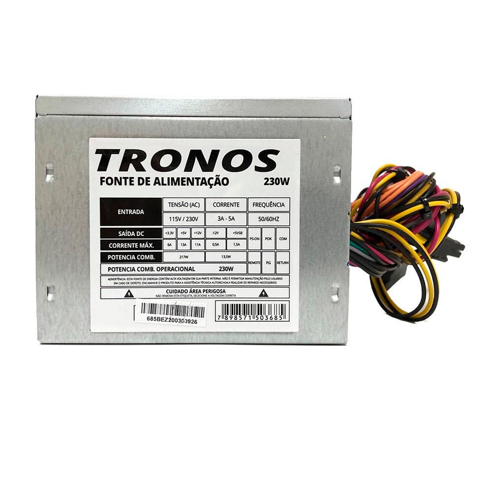 Detalhes de Fonte ATX 230W Tn-230 Tronos V1.2 24 Pinos