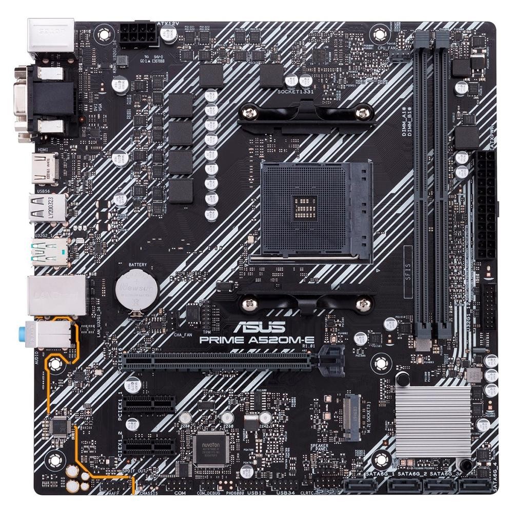 Detalhes de Placa mãe Asus Prime A520M E AMD AM4 mATX DDR4 P/ Ryzen