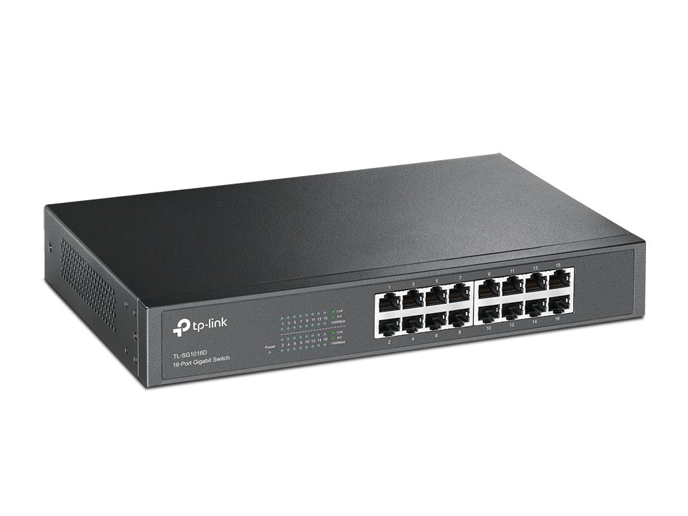 Detalhes de Switch de Mesa Tp-Link 16 Portas 10/100/1000 - TL-SF1016D
