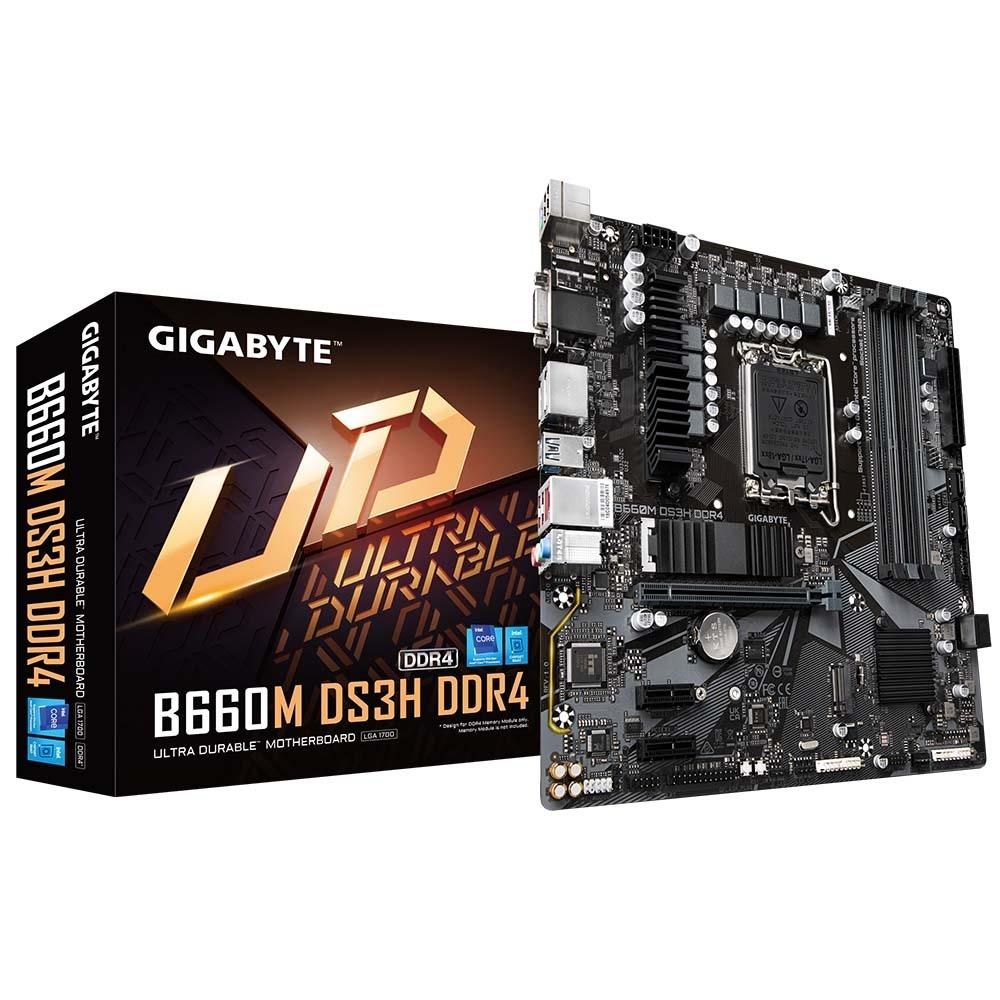 Placa mãe Gamer Gigabyte B660M DS3H DDR4 Matx Intel LGA 1700