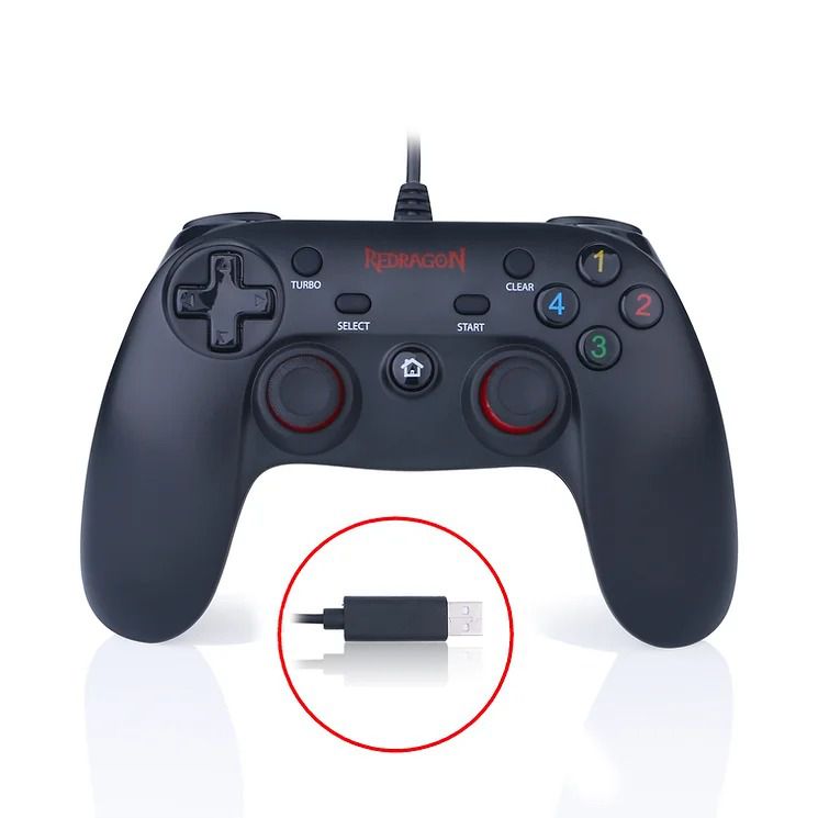 Detalhes de Controle Gamer para PC PS3 USB 2.0 Redragon Saturn - G807