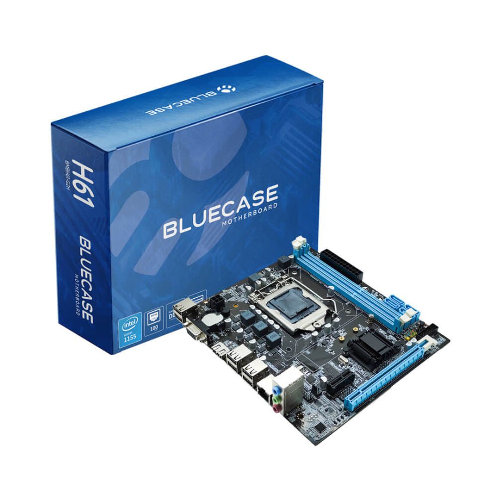 Placa mãe Bluecase BMBH61-G2H DDR3 LGA 1155 HDMI H61 mATX