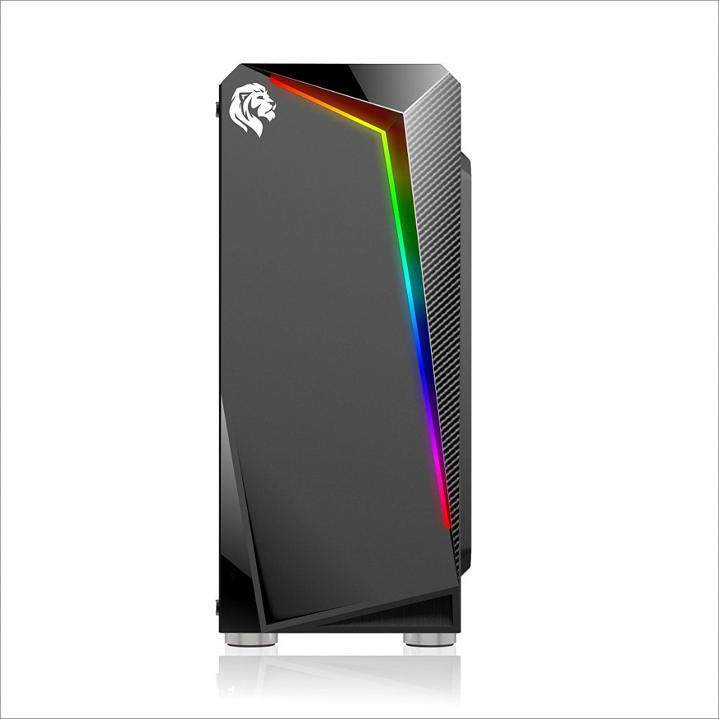 Detalhes de Gabinete Gamer GB1712 Hayom RGB Lateral em Vidro Mid Tower