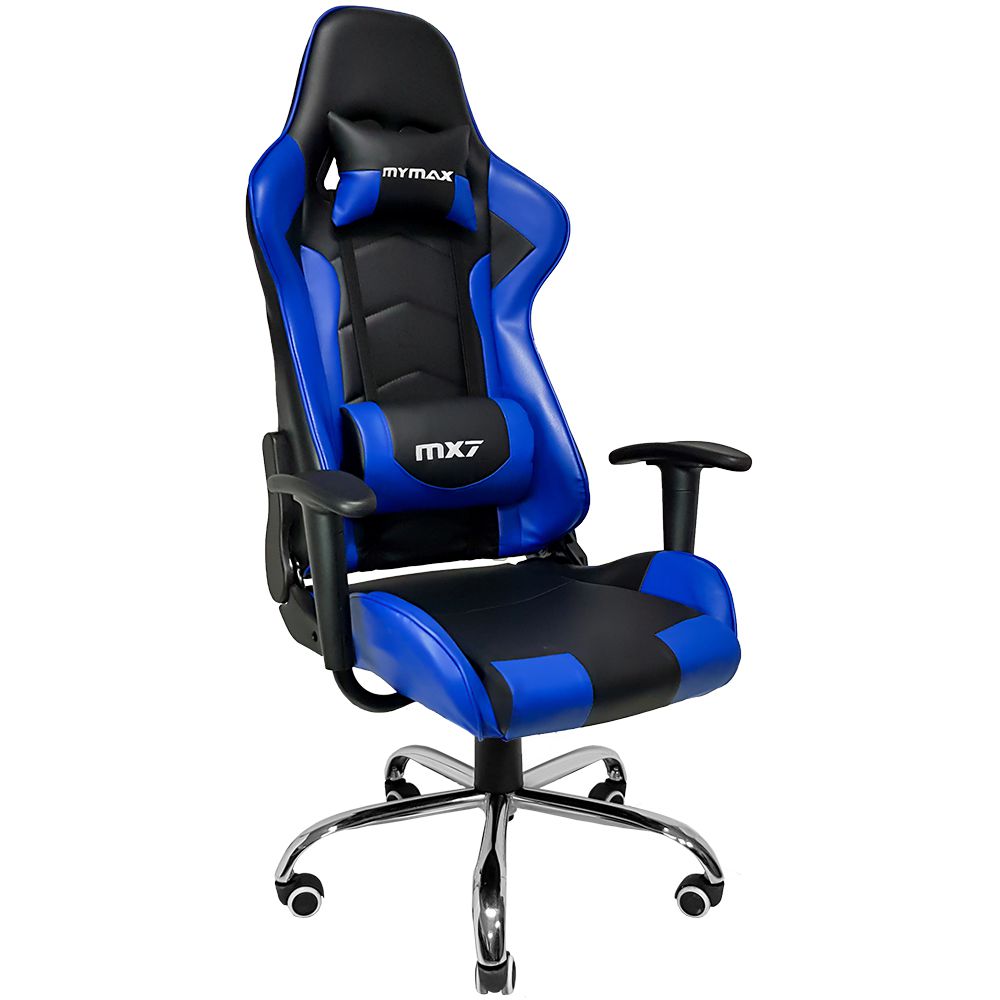 Detalhes de Cadeira Gamer MX7 Giratória Recl. Preto/Azul MGCH-002V1/BL