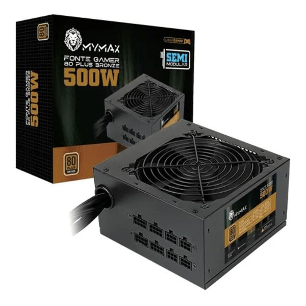 Fonte Mymax ATX 500W Modular 80 Plus Bronze (MPSU/FP500W)