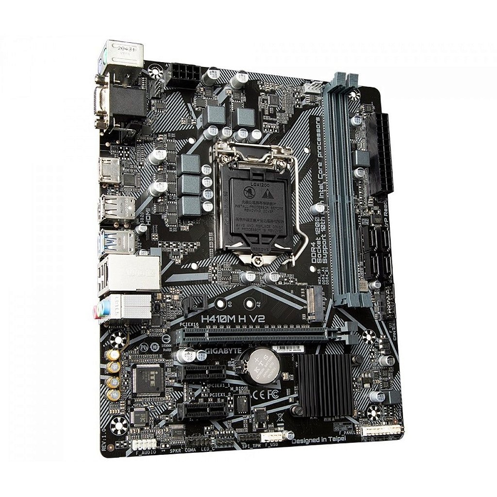 Detalhes de Placa mãe Gigabyte H410M H V2 LGA1200 DDR4