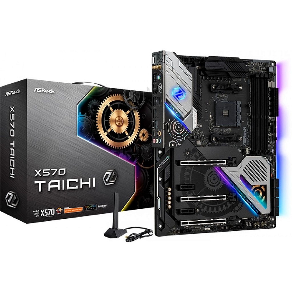 Placa Mãe Gamer ASRock X570 Taichi AMD AM4 X570 DDR4
