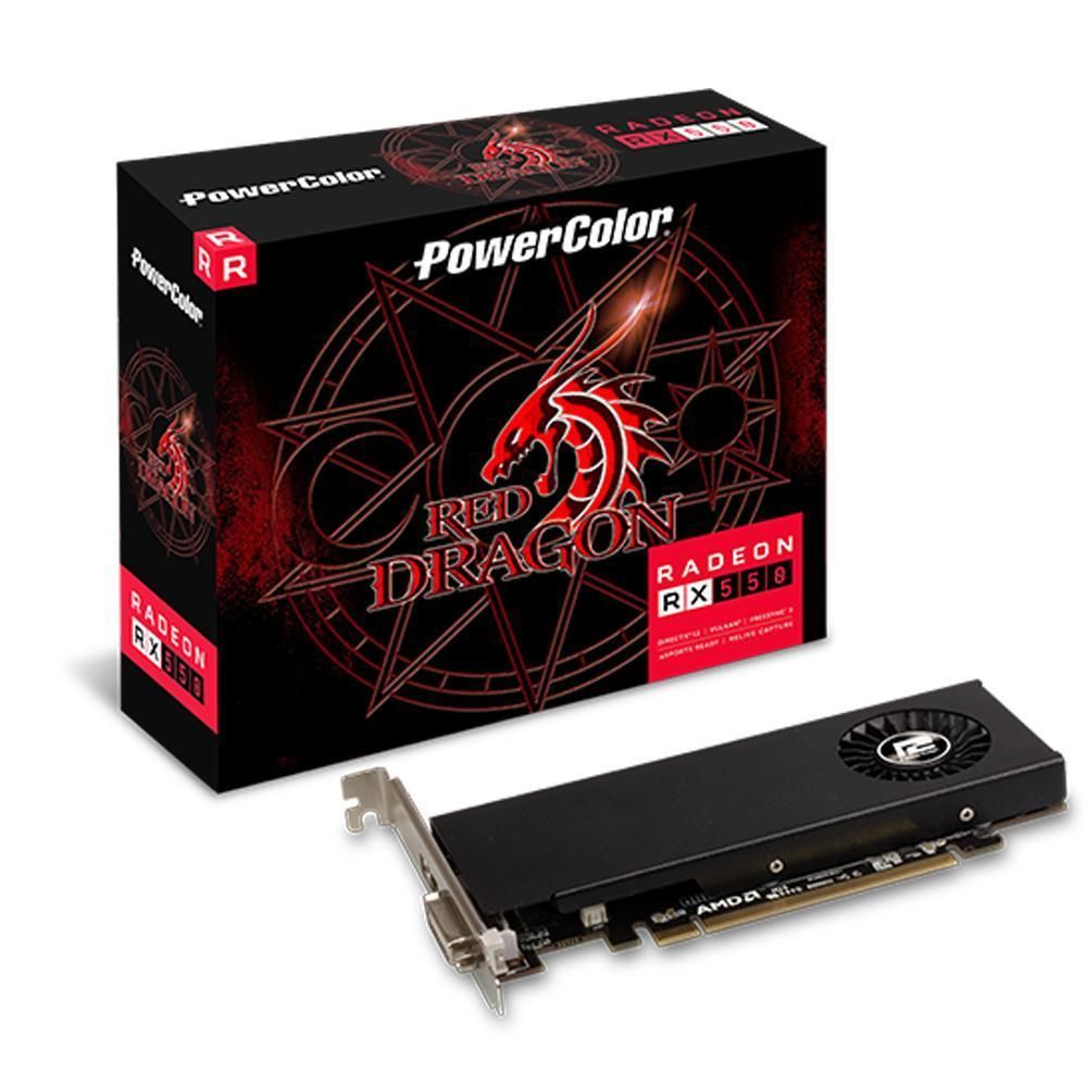 Placa De Vídeo PowerColor Radeon Rx 550 4Gb Red Dragon - 4GBD5-HLE