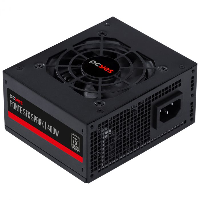Detalhes de Fonte Slim SFX PcYes 400W 75+ PCF Ativo Spark Cabos Flat
