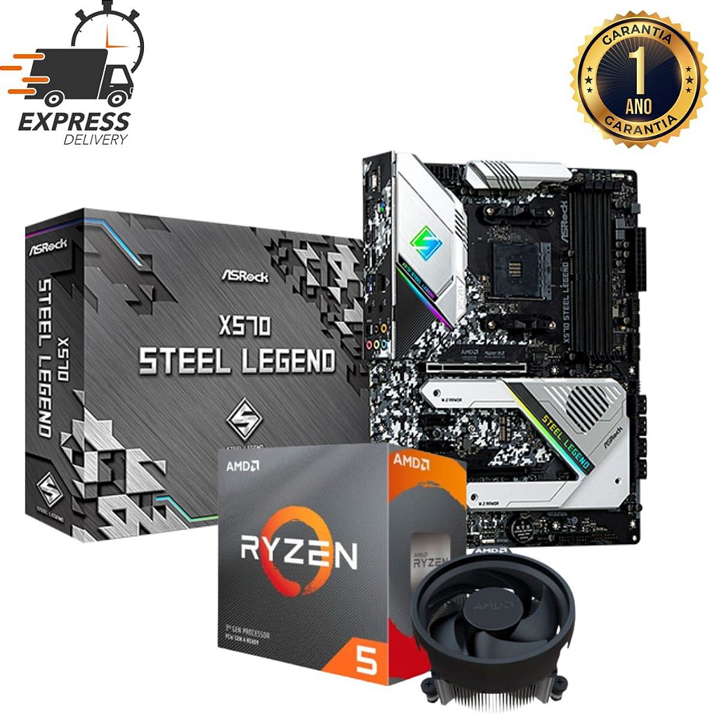 Kit Upgrade Game Amd Ryzen 5 3600 + Asrock X570 Steel Legend