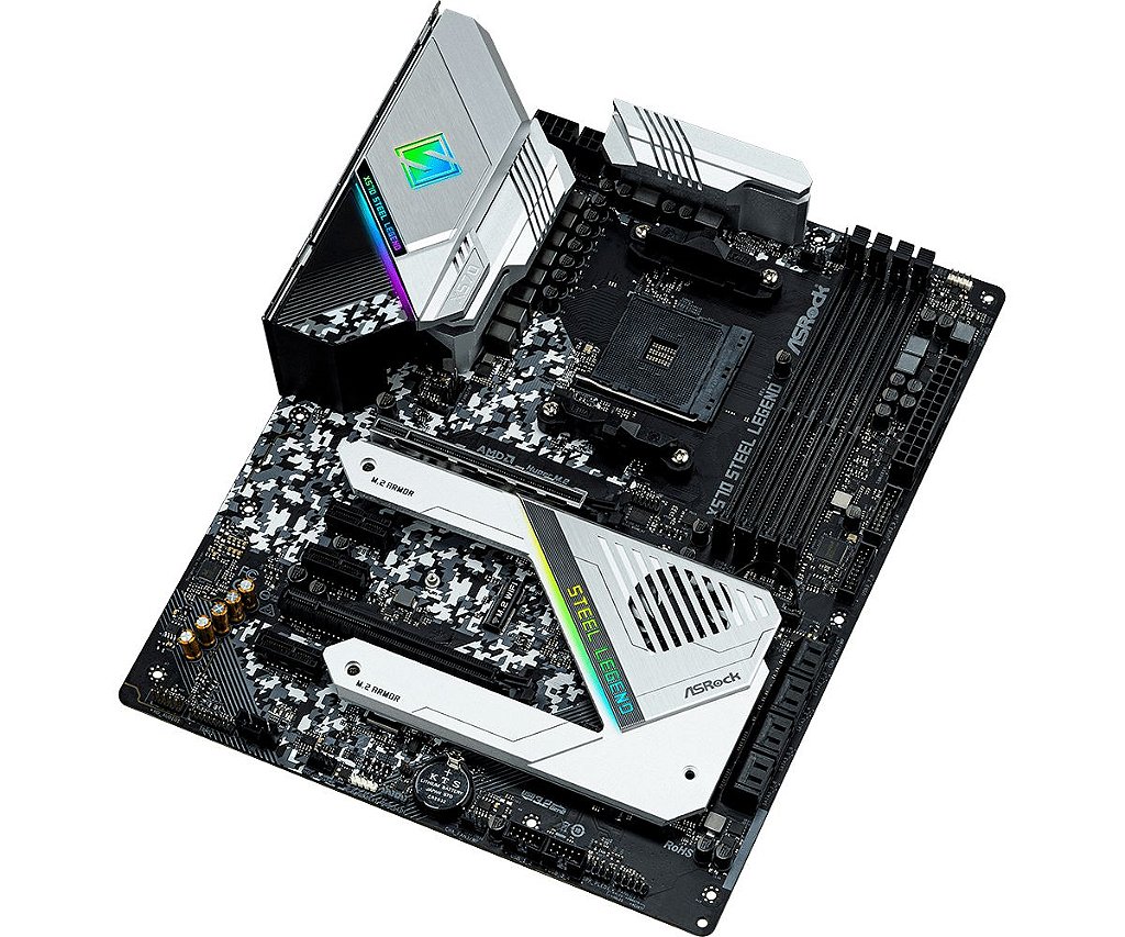 Detalhes de Kit Gamer Asrock X570 Steel Legend + Amd Ryzen 5 4500 + 16GB