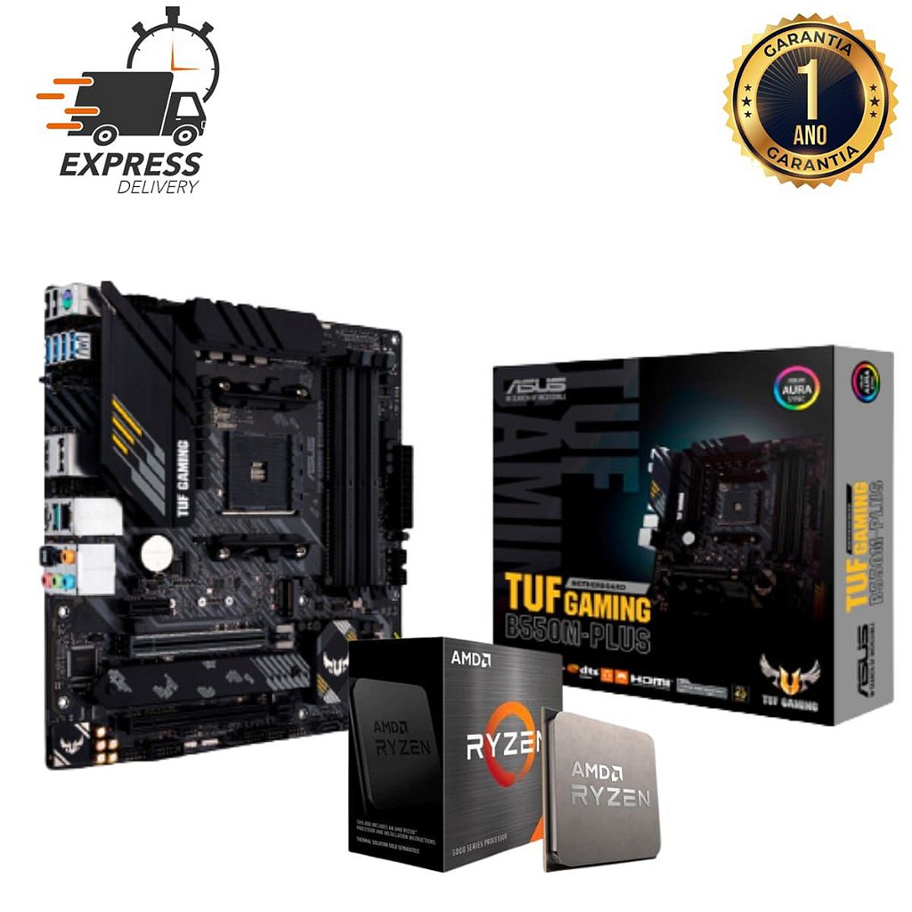 Kit Upgrade Gamer Asus TUF Gaming B550M Plus + Ryzen 5 5600