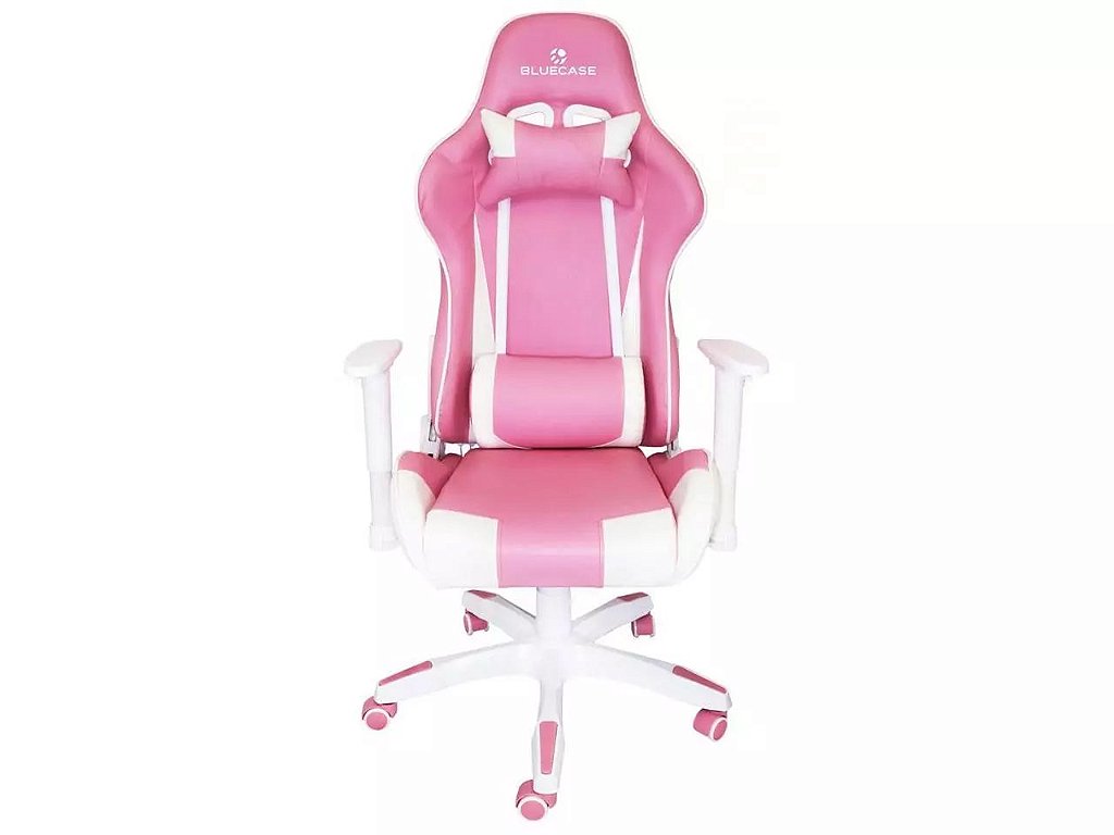 Detalhes de Cadeira Gamer Titanium Giratória Reclinável Branco Rosa