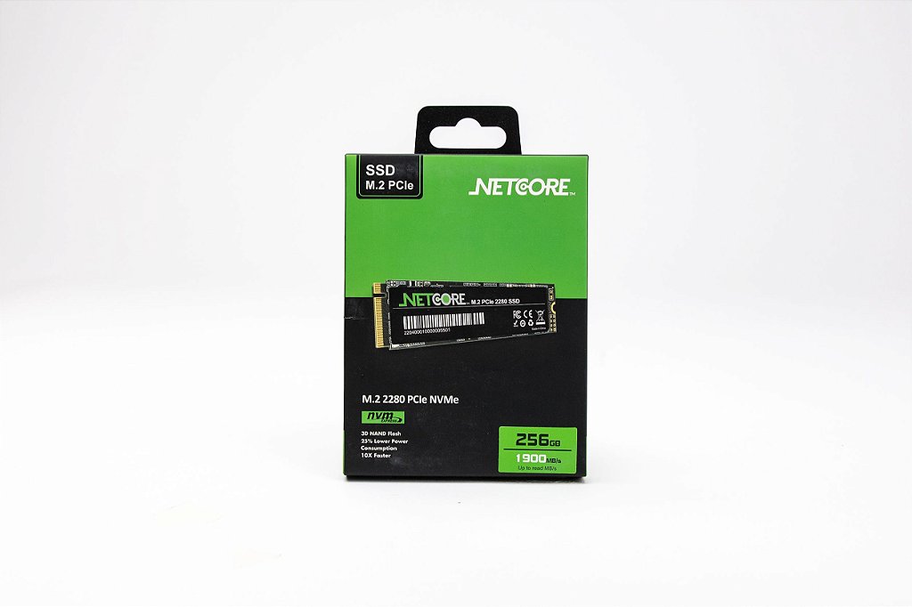 Detalhes de SSDM.2 Nvme 2280 256GB Pci-e 1900MB/s - NetCore NETNV256ME4