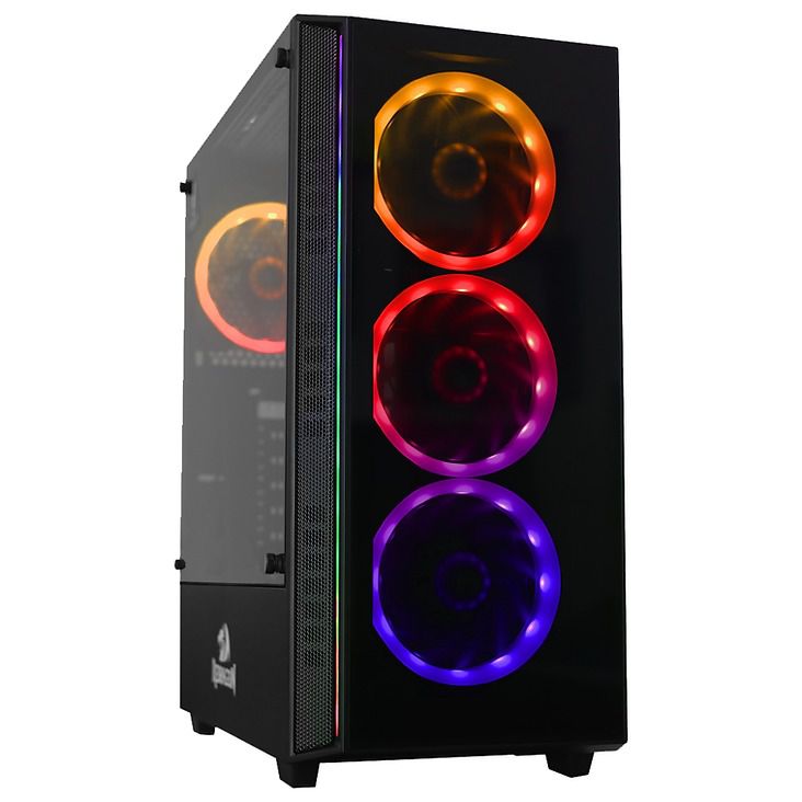 Gabinete Gamer Redragon Grapple Preto MidTower USB 3.0 GC607BK