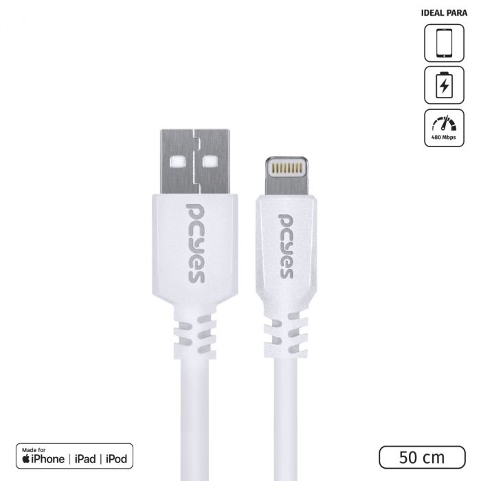 Cabo para Iphone Original Branco USB A Lightning Certificado APPLE