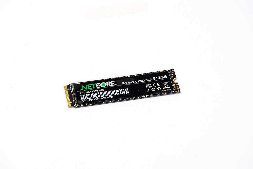 Detalhes de SSD M.2 Sata III 512GB Pci-e 470MB/s - NetCore NETS512GM2