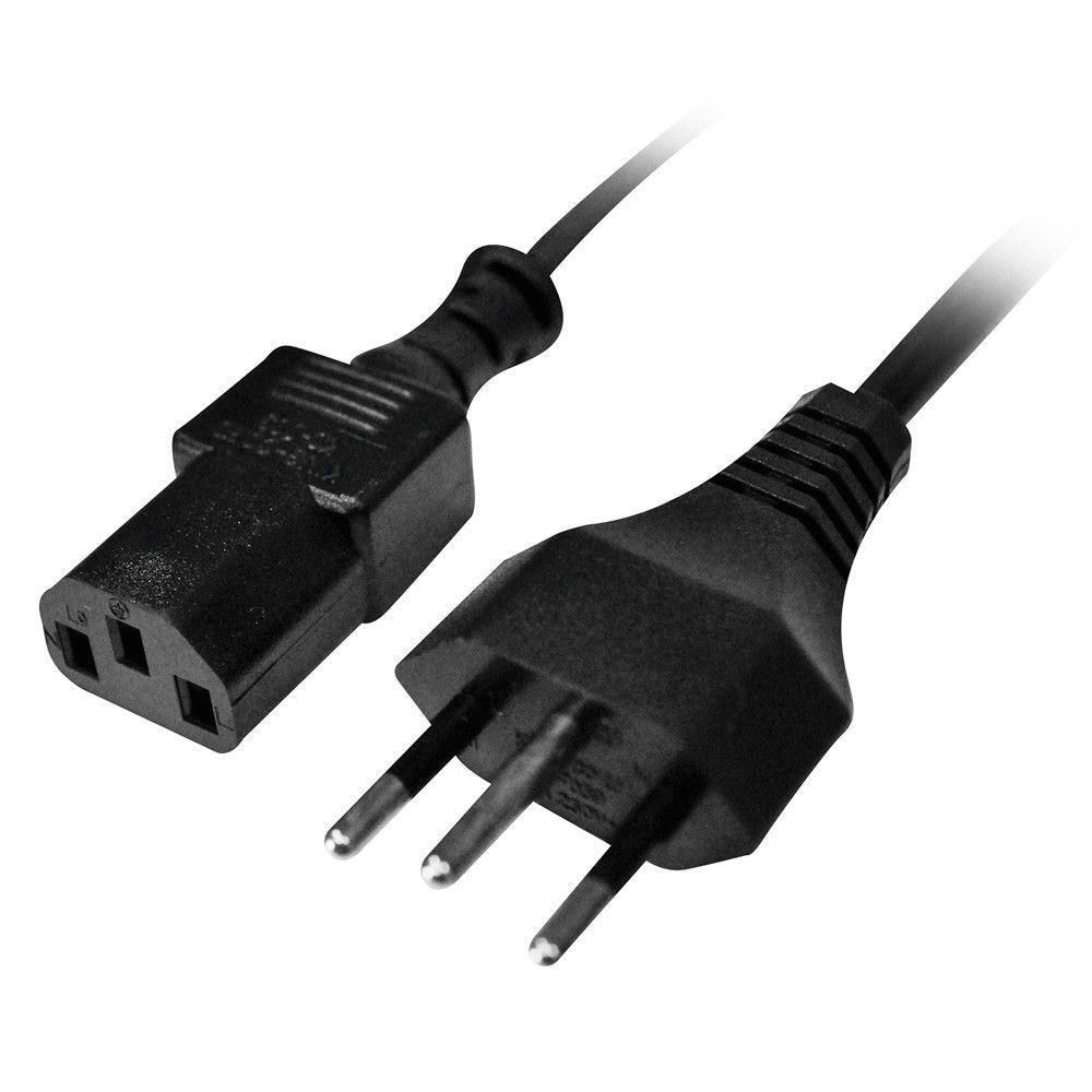 Detalhes de Cabo De Força Para Pc Fonte Tripolar 10A 1,2M Hayom - Cb1145