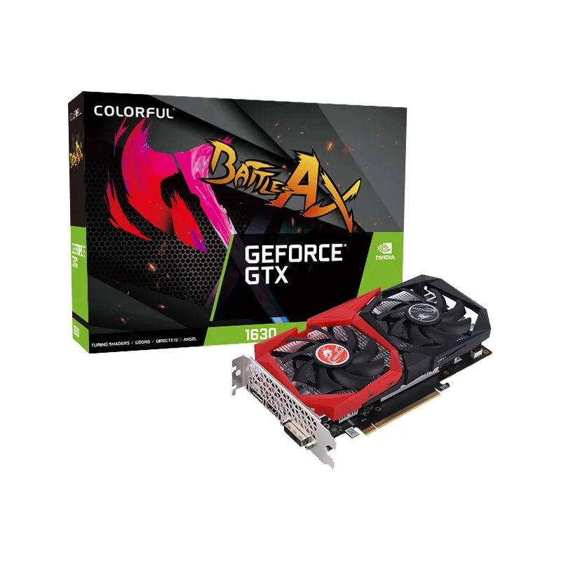 Placa de Vídeo Colorful GeForce GTX 1630  4GB GDDR6 HDMI DP