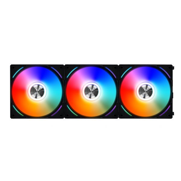 Kit Lian Li Uni Fan c/ 3 Unidades RGB Black 120mm AL120-3B