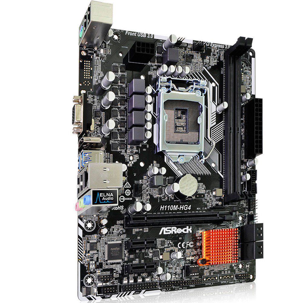 Detalhes de Placa Mãe ASRock H110M HG4 Chipset Intel H110 LGA 1151