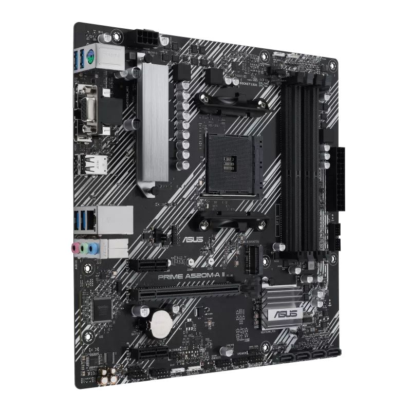 Detalhes de Placa mãe Asus Prime A520M-A II AMD AM4 mATX DDR4 Com Aura Sync