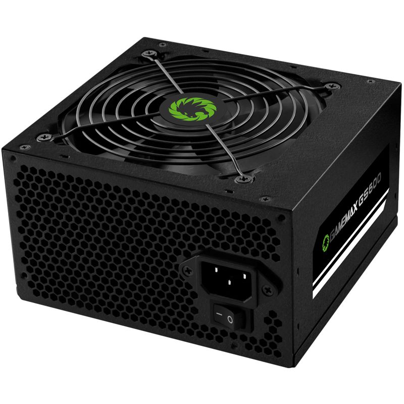 Fonte GameMax 600W 80 Plus White GS600 PFC Ativo com Cabo