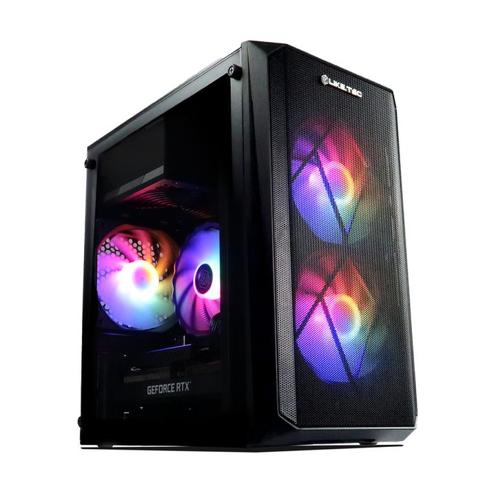 Gabinete Gamer Mesh Liketec Cycle RGB Com 3 Fans MidTower