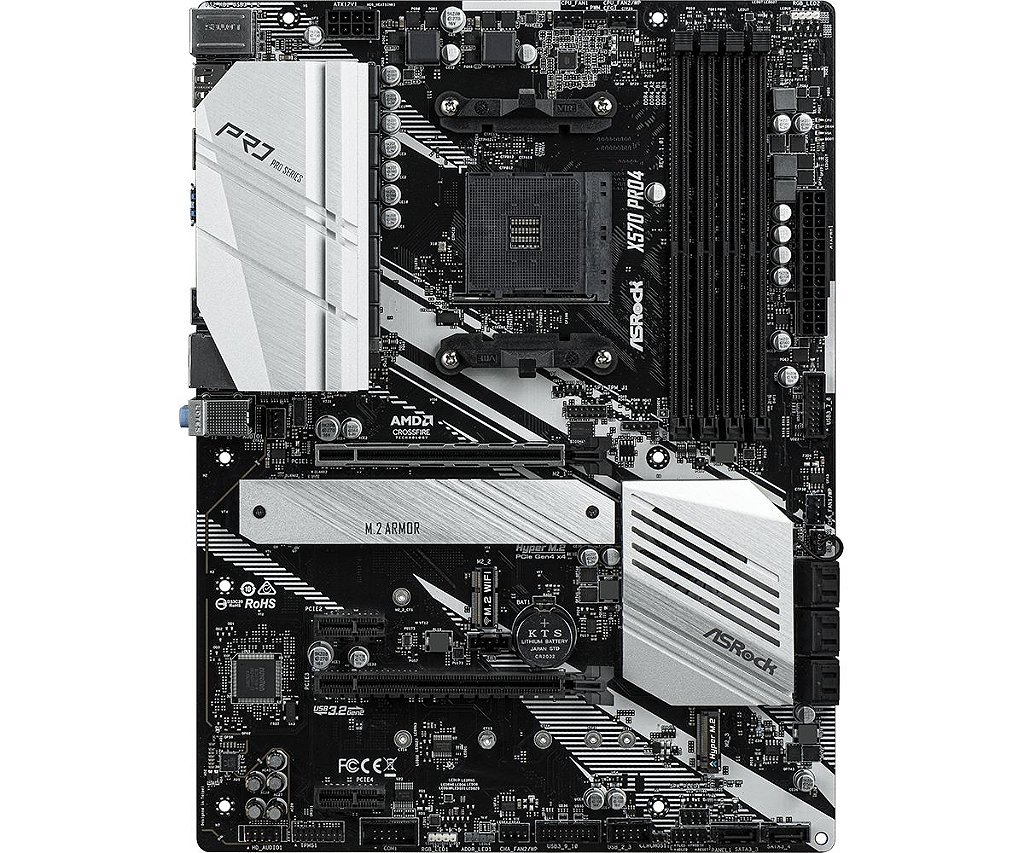 Detalhes de Placa Mae ASRock X570 PRO4 AMD AM4 Atx DDR4 HDMI