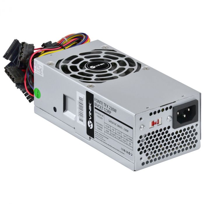 Fonte TFX Gabinete Slim 230W Bivolt Vinik Corp - VFT230