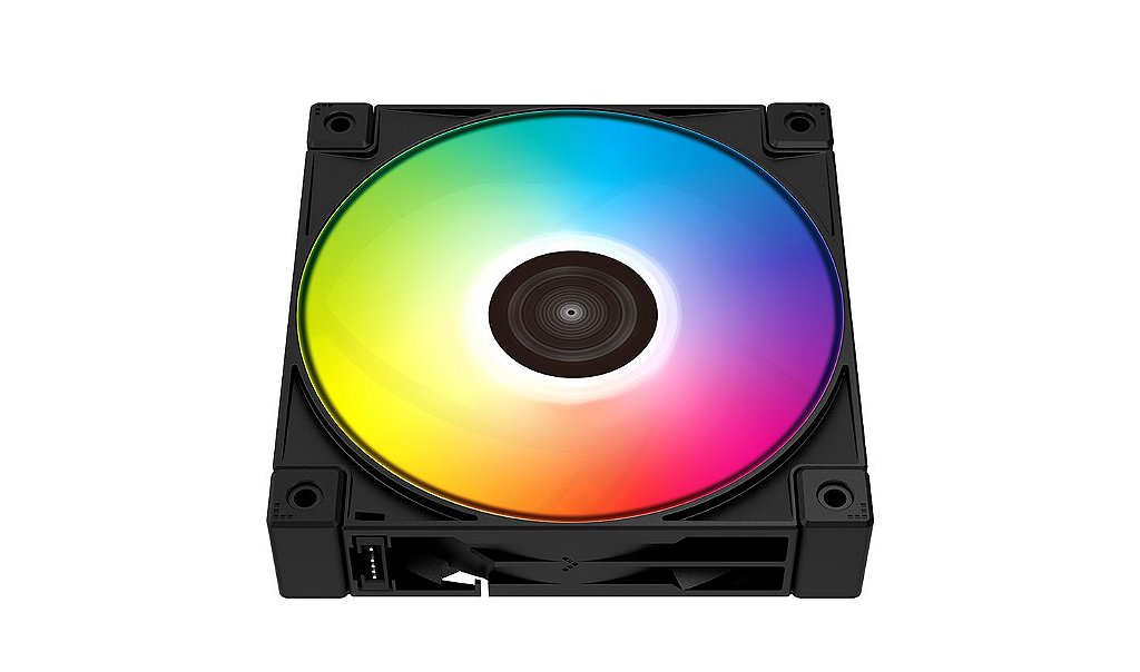 Detalhes de Kit Fan c/ 3 DeepCool FC 120 Preto RGB 12cm - R-FC120-BKAMN3-G-1