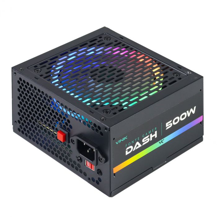Detalhes de Fonte Gamer Dash 500W Preto Led Rgb Vinik - VFG500WPR