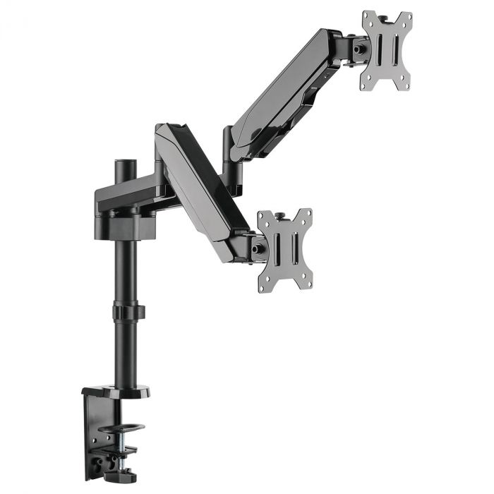Suporte a Gás para 2 Monitores 17" a 32" 15Kg Padrão Vesa 100x100 Pcyes - PLMSM02B
