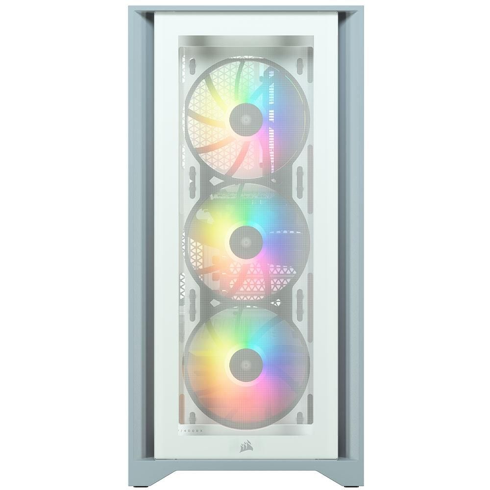 Detalhes de Gabinete Gamer Corsair 4000X White MidTower ATX Fans iCUE