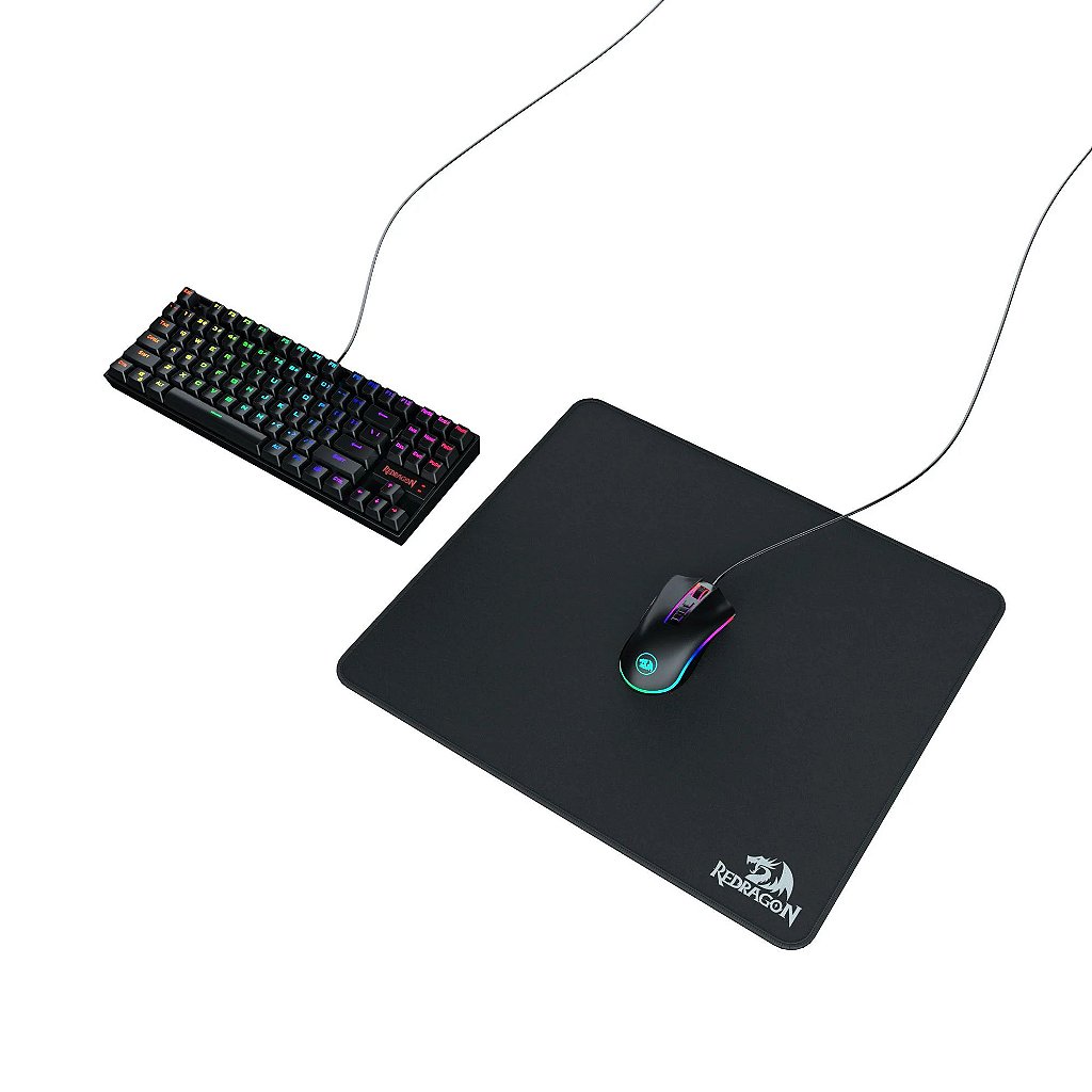 Mouse Pad Gamer Redragon Flick-L Grande 450x400 Speed P031