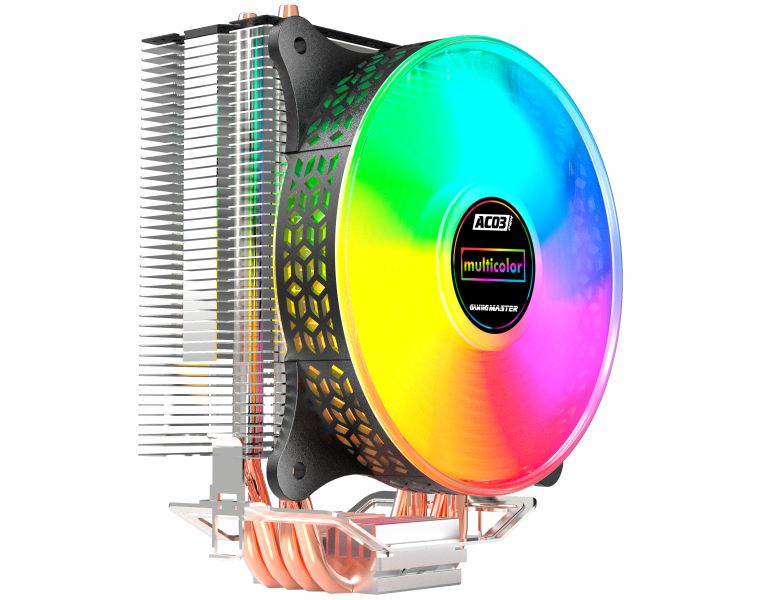 AirCooler Led RGB Amd e Intel Até LGA 1700 - K-mex AC03