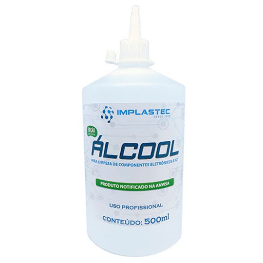 Alcool para Limpeza de Componentes Eletrônicos e PCI 500ML bico aplicador 99,8%