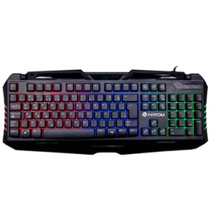  Teclado Gamer Hayom Preto Com Iluminação Led RGB Tc3205 