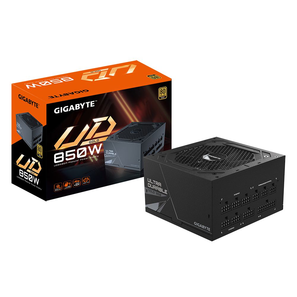 Fonte Gigabyte UD 850W Full Modular 80 Plus Ouro - GP-UD850GM GBR