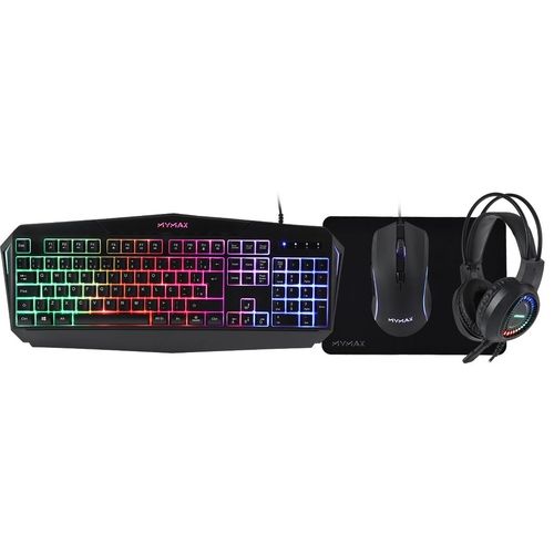 Detalhes de Kit Gamer 4 em 1 Teclado Mouse Headset e Mouse Pad (MHP-SP-KIT4IN1)