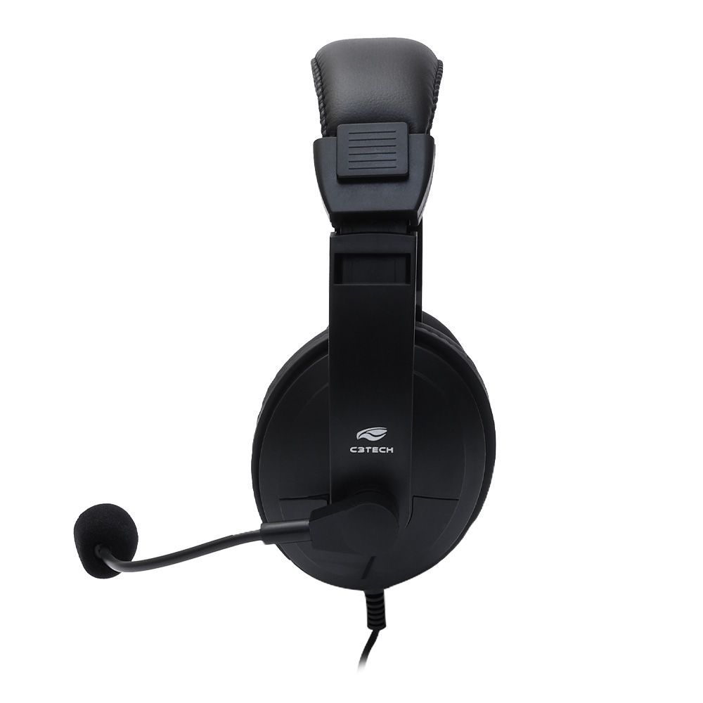 Detalhes de Headset Fone Com Microfone Office C3Tech USB Voceir Comfort 