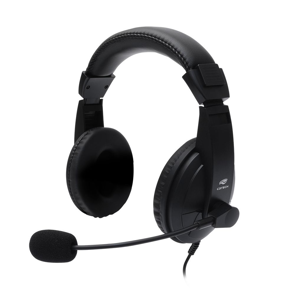 Headset Fone Com Microfone Office C3Tech USB Voceir Comfort 