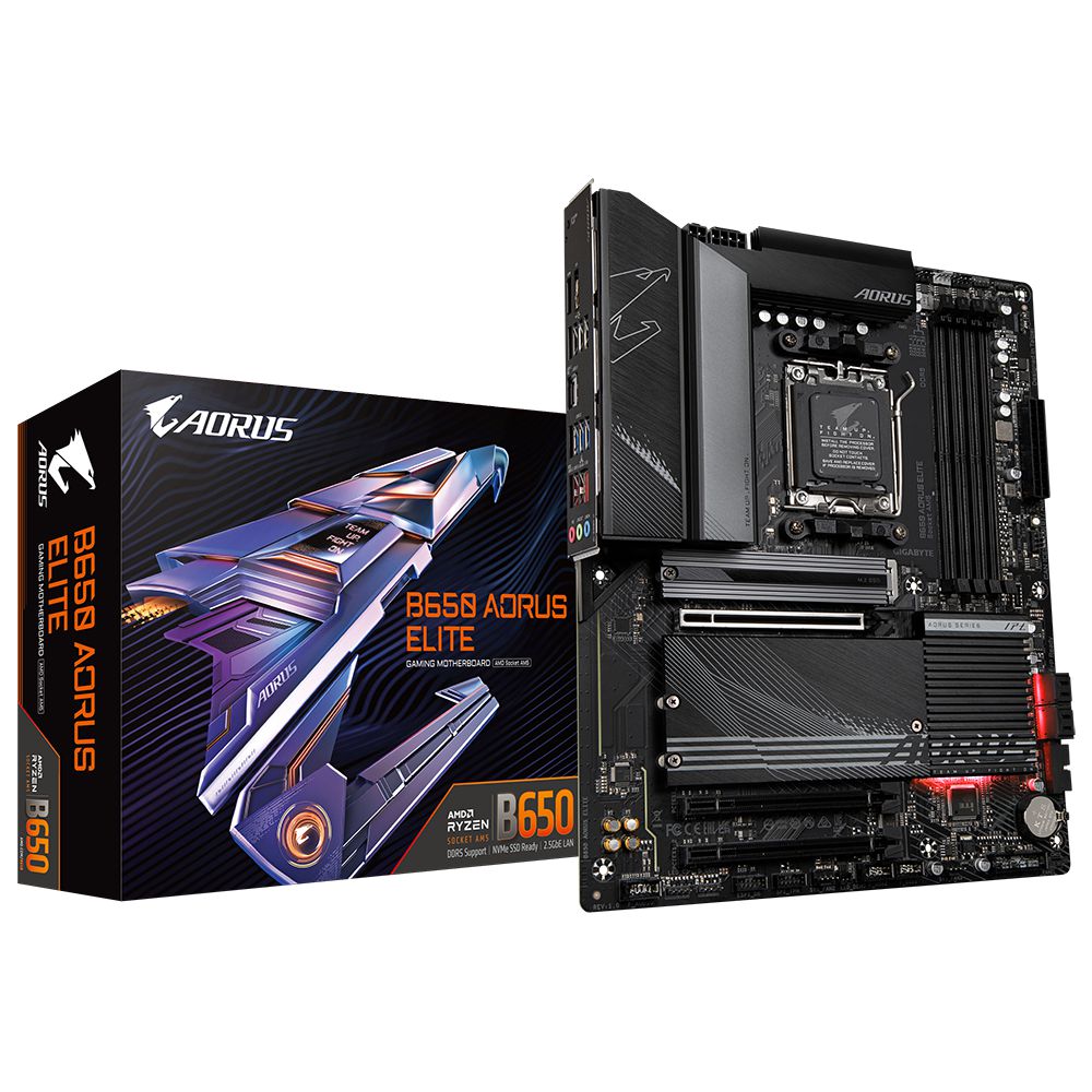 Placa mãe B650 Aorus Elite DDR5 M.2 AMD AM5 Para Ryzen 7000
