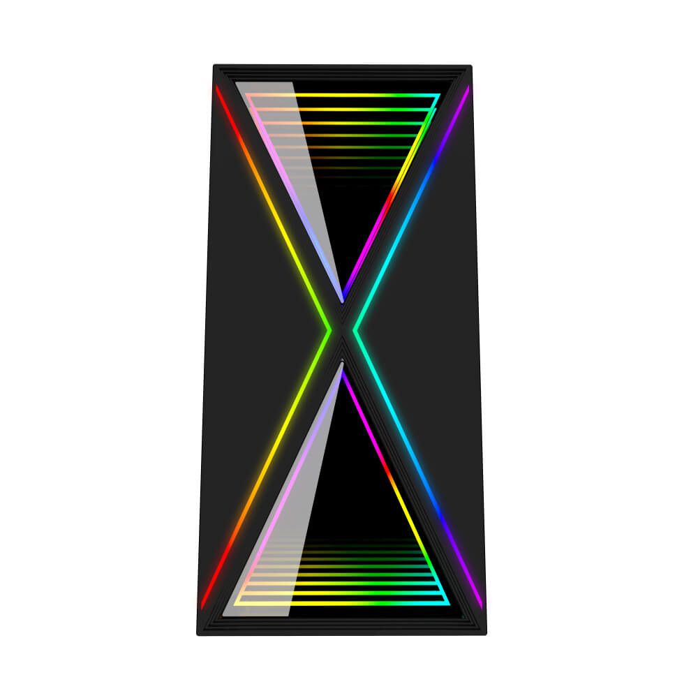Detalhes de Gabinete Gamer BG-034 Pulse LED Infinity RGB Preto USB 3.0
